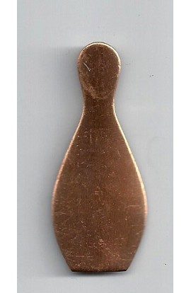 Quille, bombé 22 X 53 mm - ( Paquet de 10 ) Cuivre Ref: 407