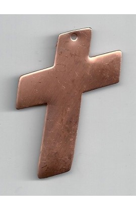 Pendentif, croix 41 X 60 mm - ( Paquet de 5 ) Cuivre Ref: 440
