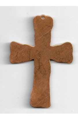 Pendentif, croix 58 X 86 mm - ( Paquet de 1 ) Cuivre Ref: 946