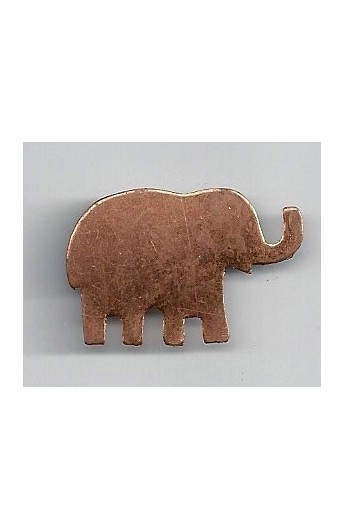 Éléphant 32 X 21 mm - ( Paquet de 10 ) Cuivre Ref: 957