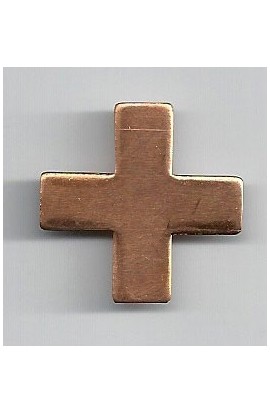 Croix 27 X 27 mm - ( Paquet de 10 ) Cuivre Ref: 1003